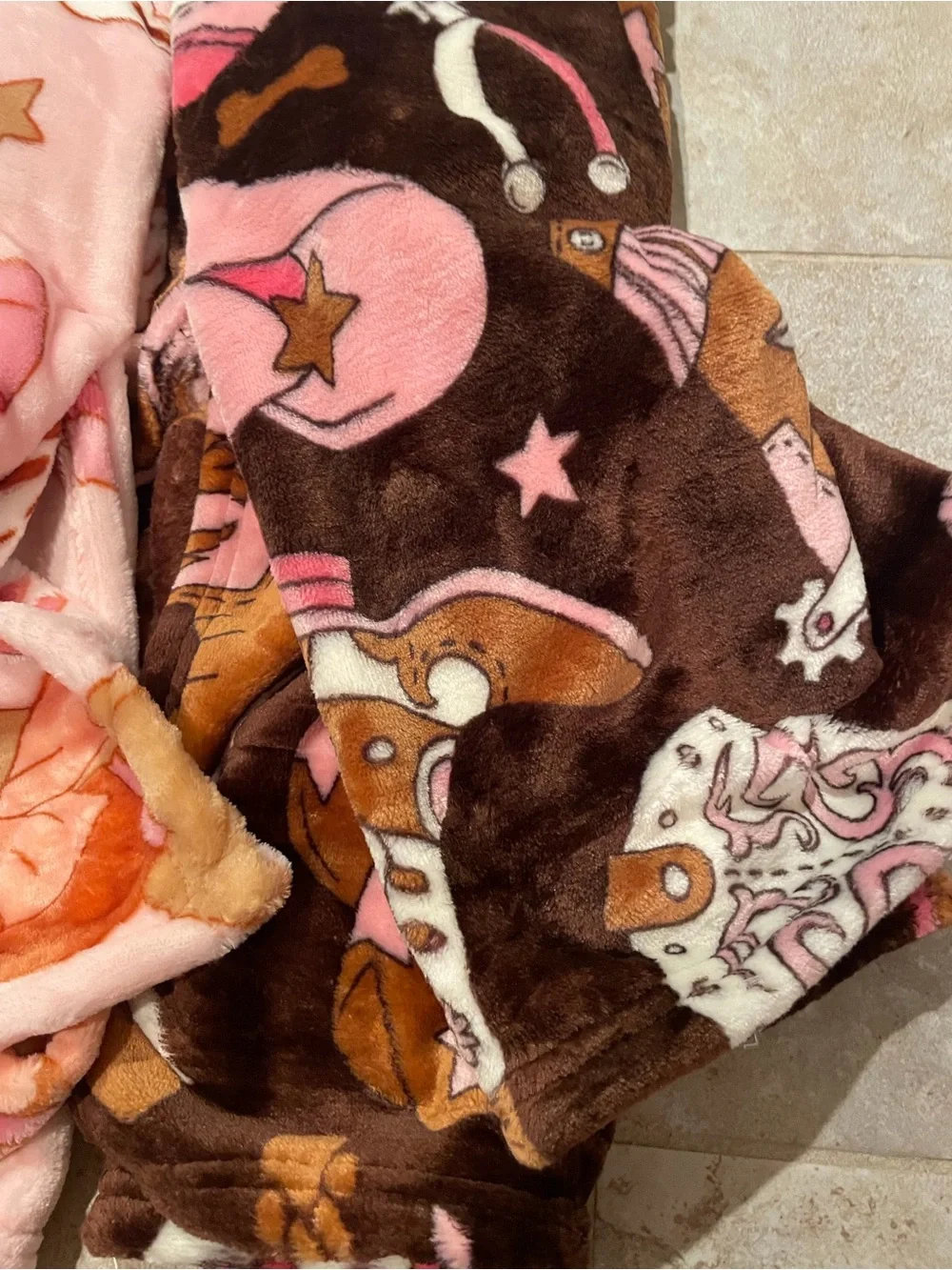 NWT Jessica Simpson Cowgirl Western Themed Two- Pack Pet Blankets